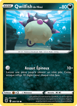 Qwilfish de Hisui 089/216 Pokémon Astres Radieux (ASR)