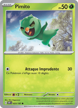 Pimito 023/230 Pokémon Flammes Obsidiennes (EV03)