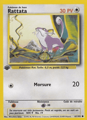 Rattata 61/102 Pokémon Set de Base (BS)
