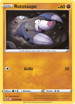 Rototaupe 147/284 Pokémon Poing de Fusion (FST)