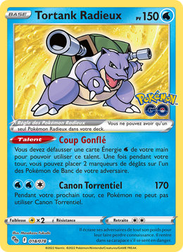 Tortank Radieux 018/88 Pokémon Pokémon GO
