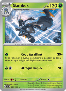 Gambex 021/279 Pokémon Évolutions à Paldea (EV02)