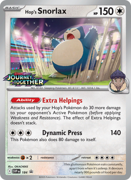 Ronflex de Nabil 184/PROMO — Pokémon Promo Écarlate et Violet (SVP)