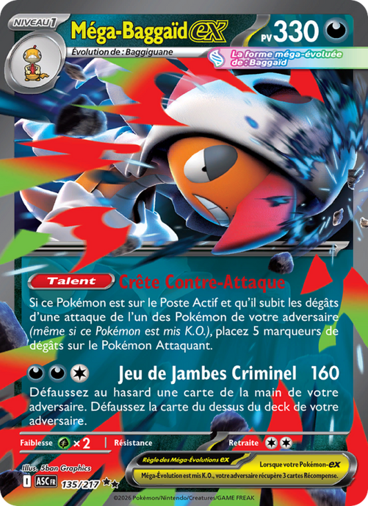 Méga-Baggaïd-ex - Mega Scrafty ex - Héros Transcendants 135