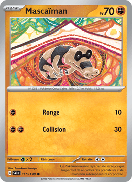 Mascaïman 115/258 Pokémon Écarlate et Violet (EV01)