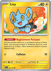 Lixy 068/279 Pokémon Évolutions à Paldea (EV02)