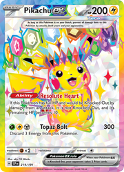 Pikachu-ex 219/252 — Pokémon Étincelles Déferlantes (EV08)