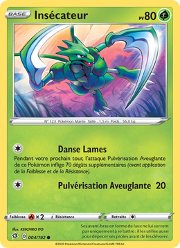 Insécateur 4/209 Pokémon Clash des Rebelles