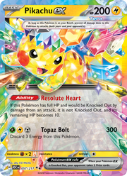 Pikachu-ex 057/295 — Pokémon Héros Transcendants (ME2.5)