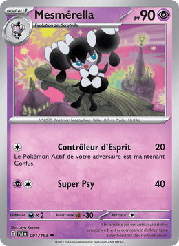 Mesmérella 091/279 Pokémon Évolutions à Paldea (EV02)
