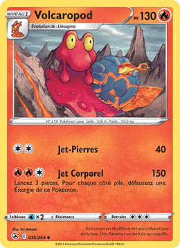 Volcaropod 35/284 Pokémon Poing de Fusion (FST)