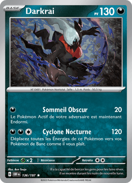 Darkrai 136/230 Pokémon Flammes Obsidiennes (EV03)