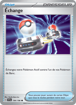 Échange 194/258 Pokémon Écarlate et Violet (EV01)