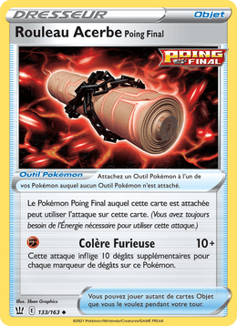 Rouleau Acerbe Poing Final 133/183 Pokémon Styles de combat (BST)