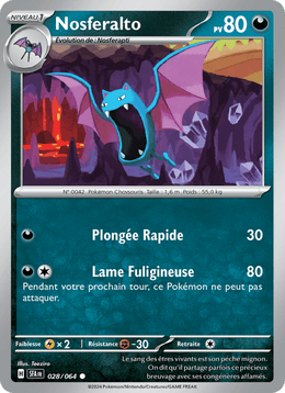 Nosferalto 028/99 Pokémon Fable Nébuleuse (EV6.5)