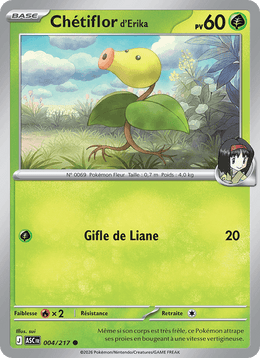 Chétiflor d'Erika 004/295 Pokémon Héros Transcendants (ME2.5)