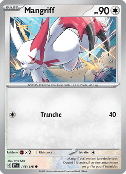 Mangriff 146/258 Pokémon Écarlate et Violet (EV01)