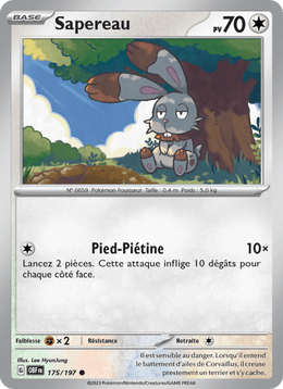 Sapereau 175/230 Pokémon Flammes Obsidiennes (EV03)
