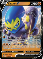 Krakos V 32/80 Pokémon La Voie du Maître