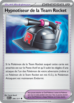 Hypnotiseur de la Team Rocket 206/295 Pokémon Héros Transcendants (ME2.5)