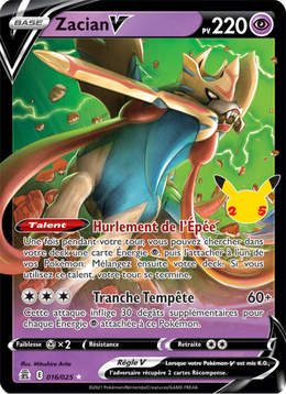 Zacian V 16/50 Pokémon Célébrations