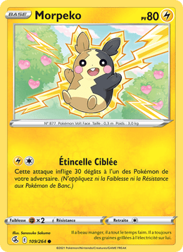 Morpeko 109/284 Pokémon Poing de Fusion (FST)