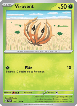 Virovent 023/279 Pokémon Évolutions à Paldea (EV02)