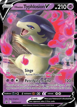 Typhlosion de Hisui V SWSH237/PROMO — Pokémon Promo Épée et Bouclier (SWSHP)