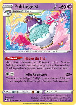Polthégeist 83/201 Pokémon Ténèbres Embrasées