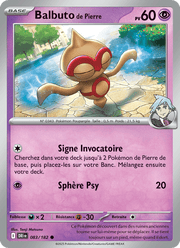 Balbuto de Pierre 083/244 Pokémon Rivalités Destinées (EV10)