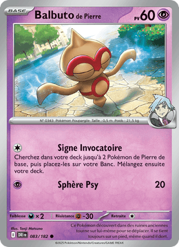 Balbuto de Pierre 083/244 Pokémon Rivalités Destinées (EV10)