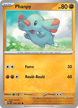 Phanpy 048/245 Pokémon Destinées de Paldea (EV4.5)