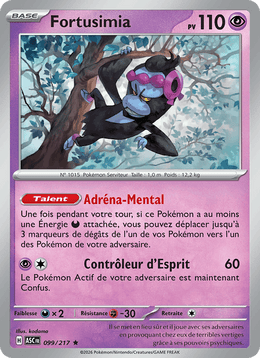 Fortusimia 099/295 Pokémon Héros Transcendants (ME2.5)