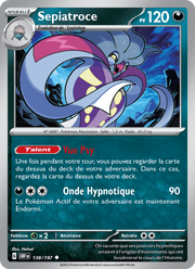 Sepiatroce 138/230 Pokémon Flammes Obsidiennes (EV03)
