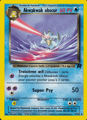 Akwakwak obscur 37/83 Pokémon Team Rocket (RO)