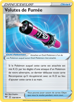 Volutes de Fumée 158/201 Pokémon Ténèbres Embrasées