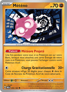Météno 099/266 Pokémon Faille Paradoxe (EV04)