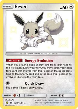 Évoli SV41/94 — Pokémon Destinées Occultes Coffre Étincelant (SMA)