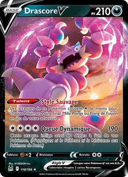 Drascore V 118/247 — Pokémon Origine Perdue (LOR)