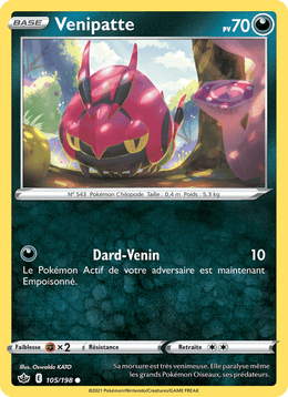 Venipatte 105/233 Pokémon Règne de Glace (CRE)