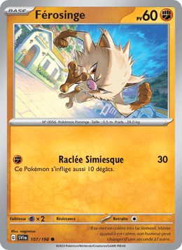 Férosinge 107/258 Pokémon Écarlate et Violet (EV01)