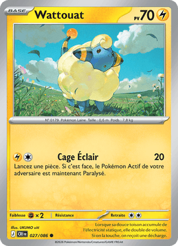 Wattouat 027/122 Pokémon Chaos Ascendant (ME04)
