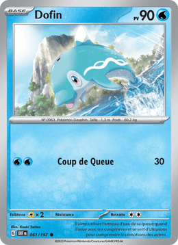 Dofin 061/230 Pokémon Flammes Obsidiennes (EV03)