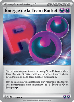 Énergie de la Team Rocket 217/295 Pokémon Héros Transcendants (ME2.5)