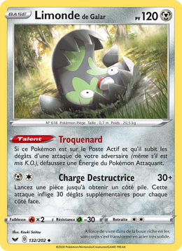 Limonde de Galar 132/216 Pokémon Épée et Bouclier