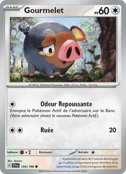 Gourmelet 154/258 Pokémon Écarlate et Violet (EV01)