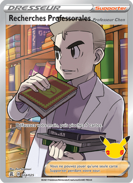 Recherches Professorales (Professeur Chen) 24/50 Pokémon Célébrations