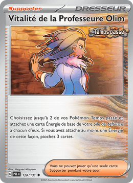 Vitalité de la Professeure Olim 120/180 Pokémon Évolutions Prismatiques (EV8.5)
