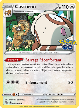 Castorno 060/88 Pokémon Pokémon GO