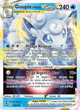 Goupix d'Alola VSTAR 034/245 — Pokémon Tempête Argentée (SIT)